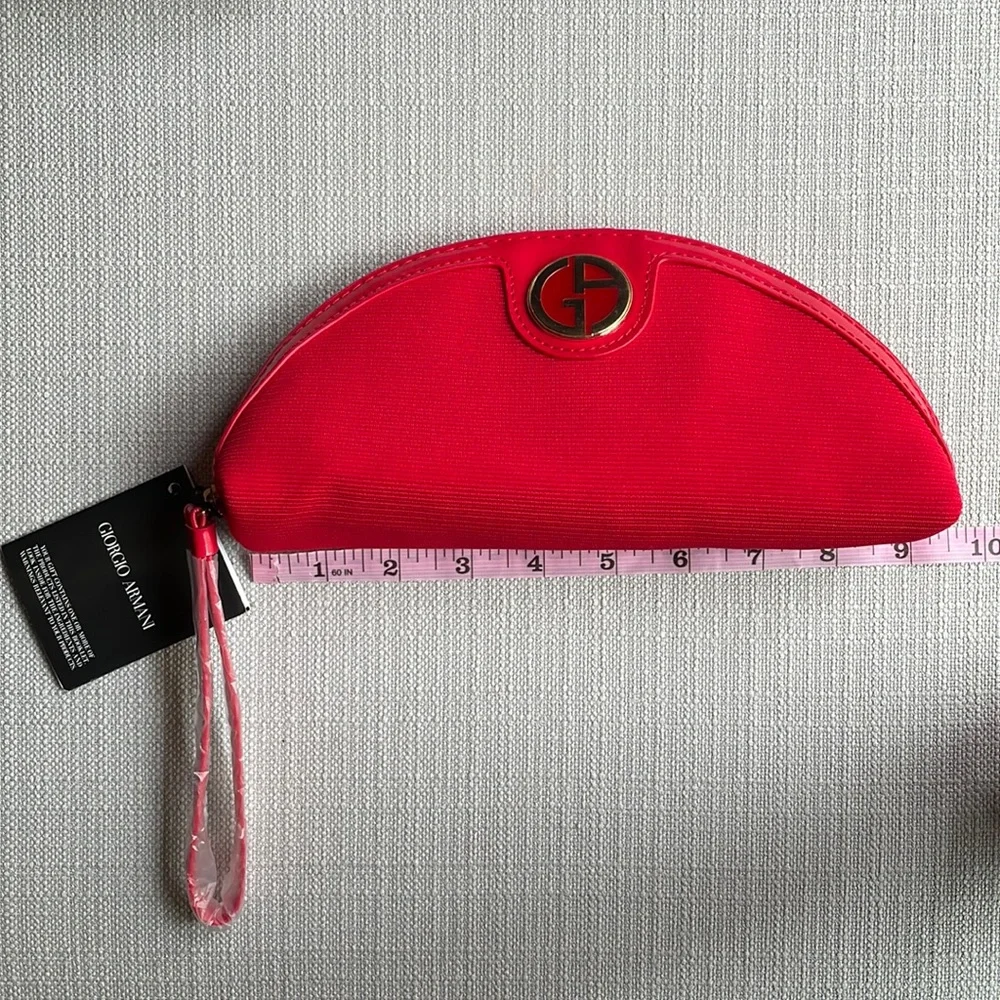 Giorgio Armani red wristlet beauty makeup bundle